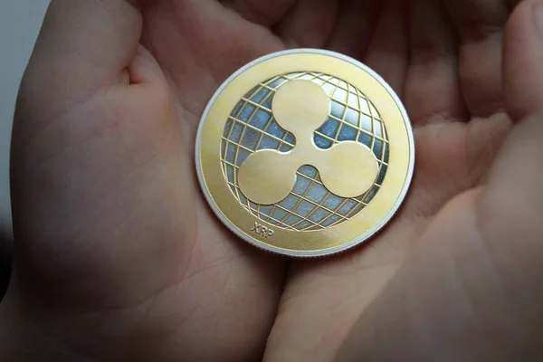 Ripple Xrp Kryptocurrency New Virtuelles Globales Geld — Stockfoto