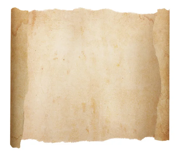 Açılan Yırtık ve Yaşlanan Boş Kağıt — Stok fotoğraf