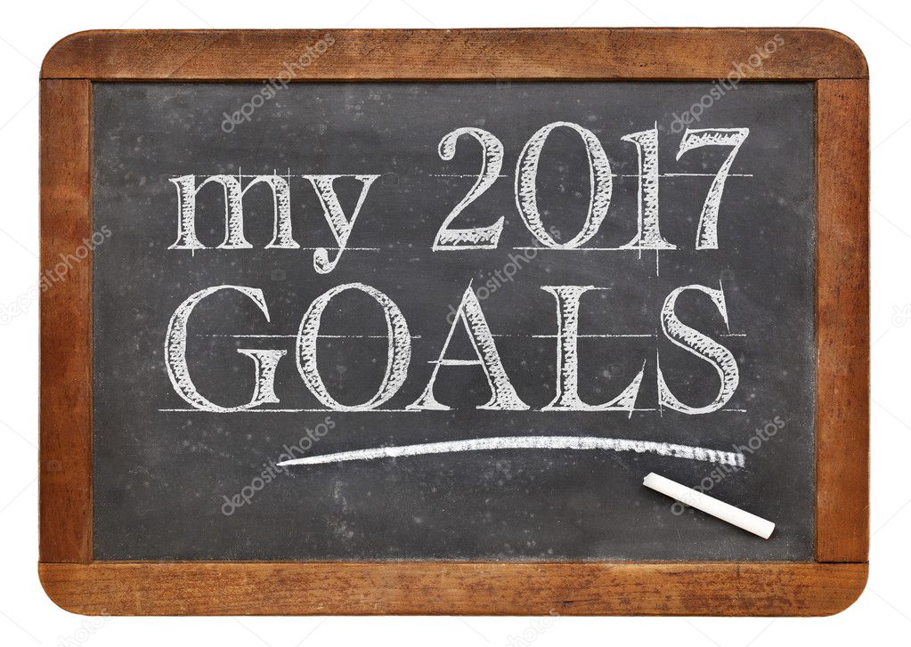 My 2017 goals on blackboard