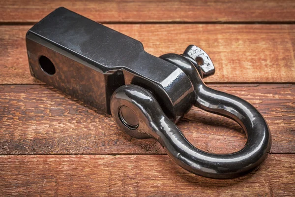 Heavy duty shackle and hitch receiver — Stock Photo, Image