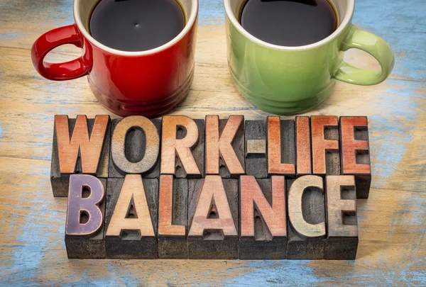 Begreppet balans i arbetslivet — Stockfoto