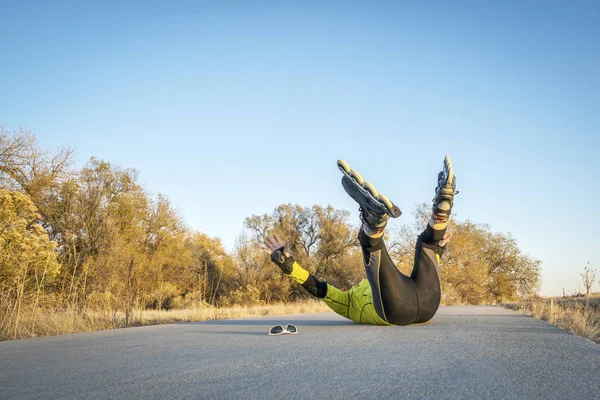 Inline skating accident — Stock Photo, Image