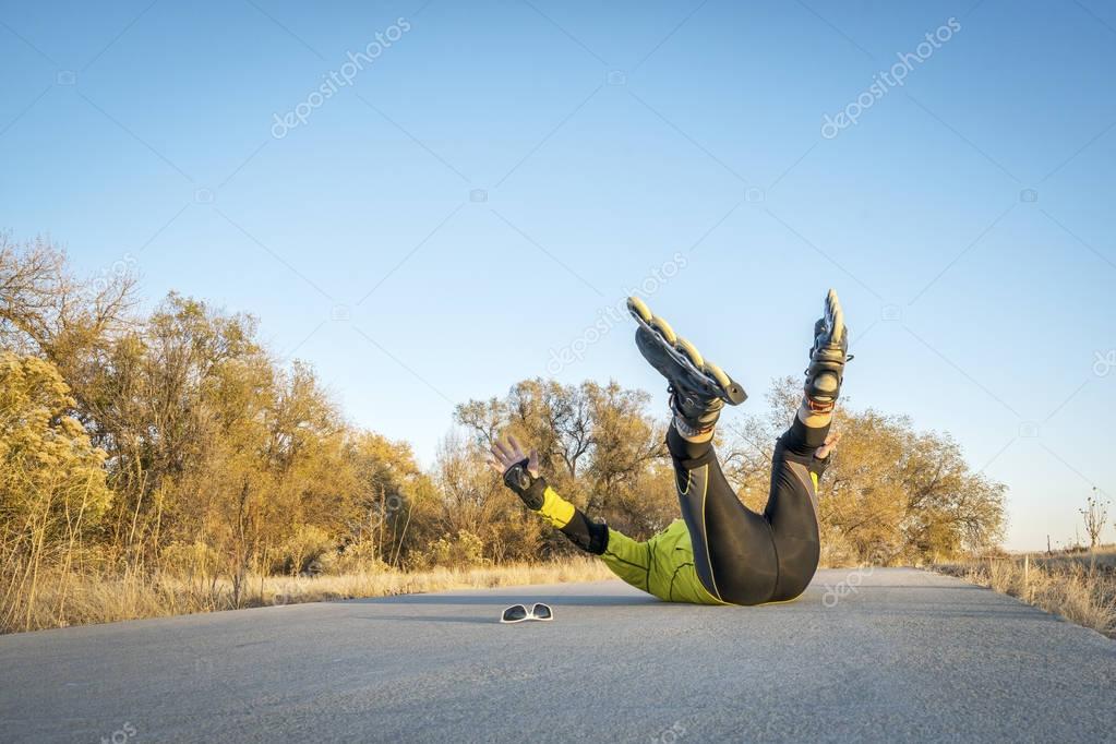 Inline skating accident — Stock Photo © PixelsAway 129556696