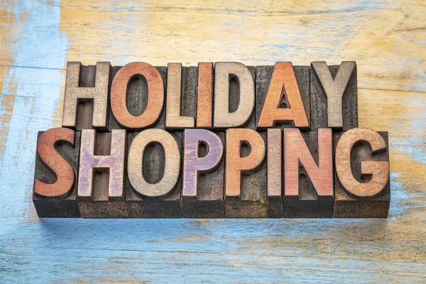 Holiday shopping word abstract — Stock Photo, Image