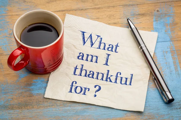 За что я благодарен? ? — стоковое фото