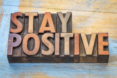 Stay olumlu motivasyonel kelime soyut