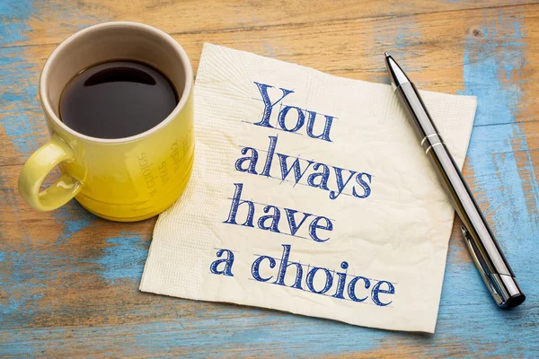 You always have a choice — Stock Photo, Image