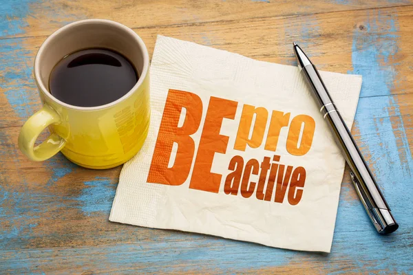 Be proactive word abstract — Stock Photo, Image