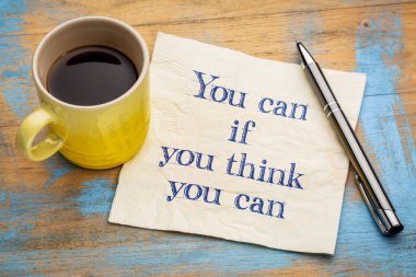 You can if - inspirational phrase clipart