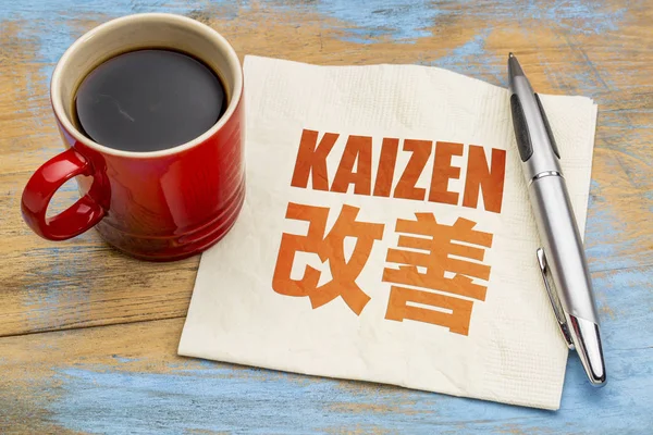 Kaizen - conceito de melhoria contínua — Fotografia de Stock