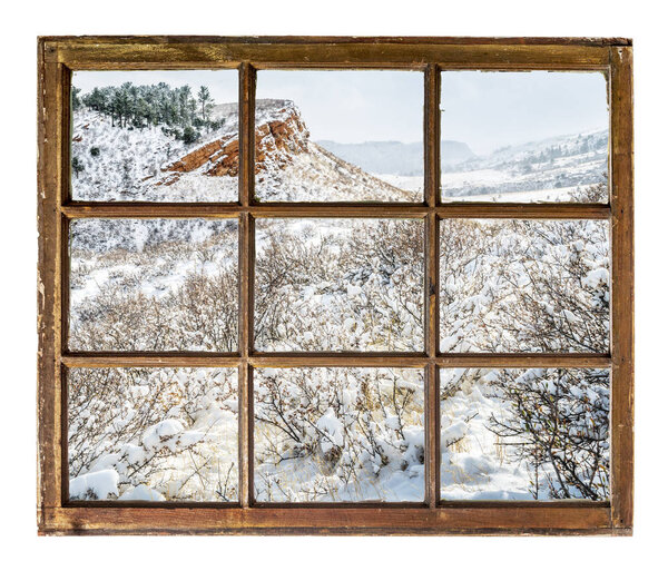 Colorado foothills abstract landscape