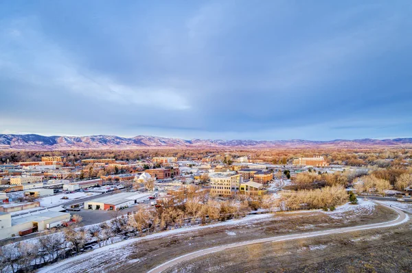 Fort Collins vue aérienne du centre-ville — Photo