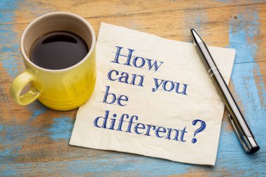 How can you be different? clipart