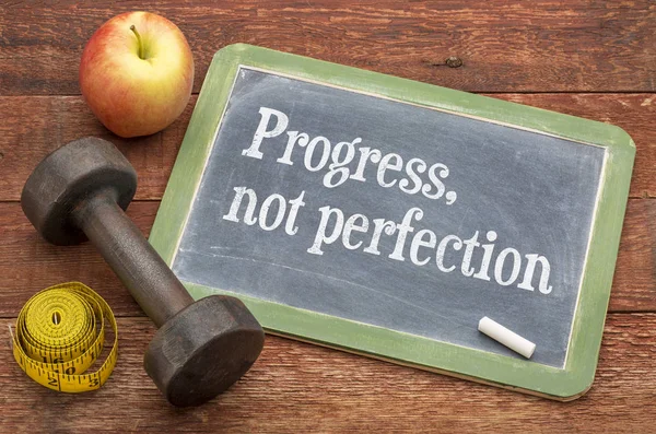 Progresso, não perfeição — Fotografia de Stock