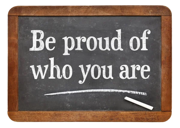 Być dumnym z kim jesteś — Zdjęcie stockowe