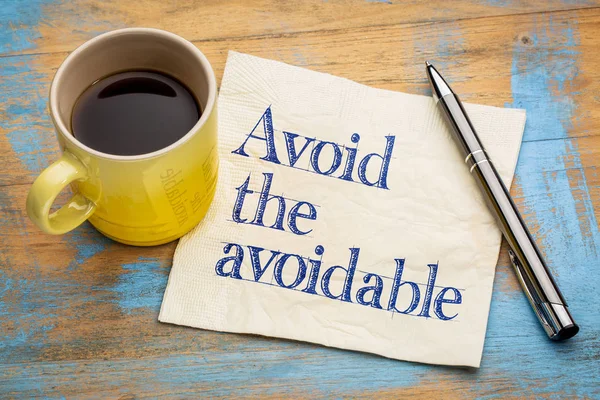 Avoid the avoidable — Stock Photo, Image