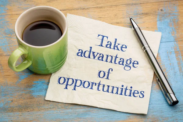 Take advantage of opportunities — Stock Photo, Image