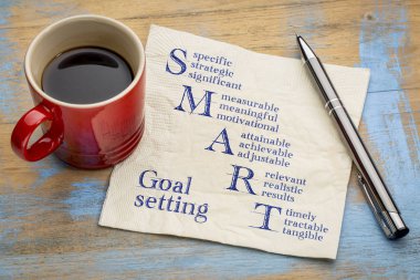 smart goal setting concept clipart