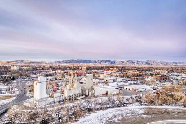 Fort Collins aeiral cityscape — Stock Photo, Image
