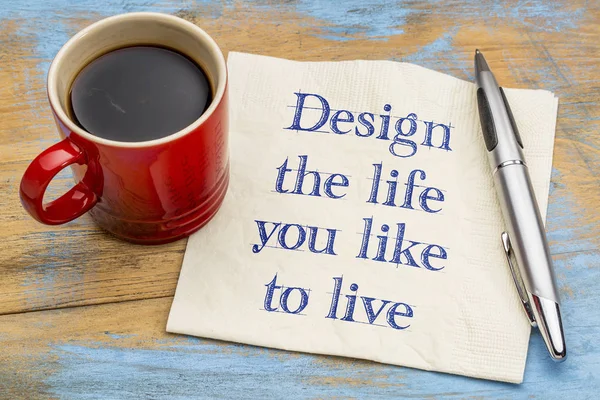 Σχεδιασμός τη ζωή σας αρέσει να ζείτε — Φωτογραφία Αρχείου