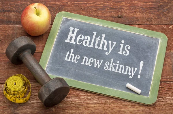 Gezond is de nieuwe skinny — Stockfoto