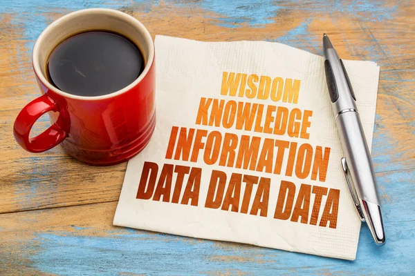 data, information, knowledge and wisdom