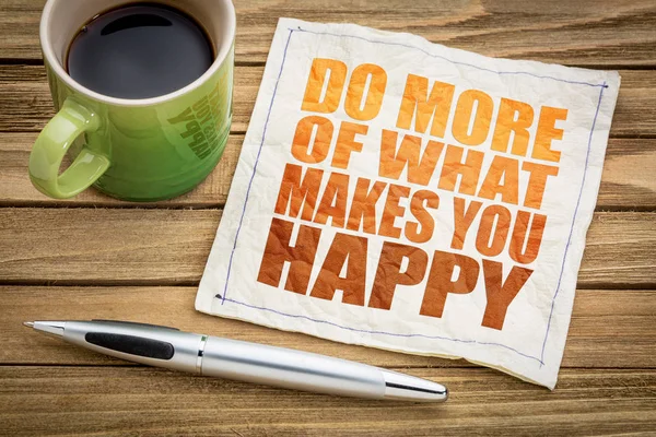 Fare di più di ciò che ti rende felice — Foto Stock