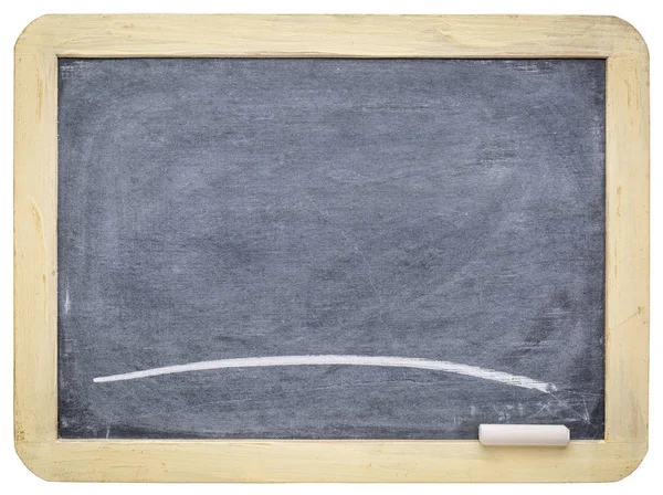 Blank slate blackboard with chalk — Stock Photo, Image