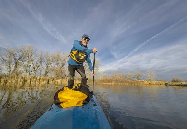 Stand up paddling i Colorado — Stockfoto