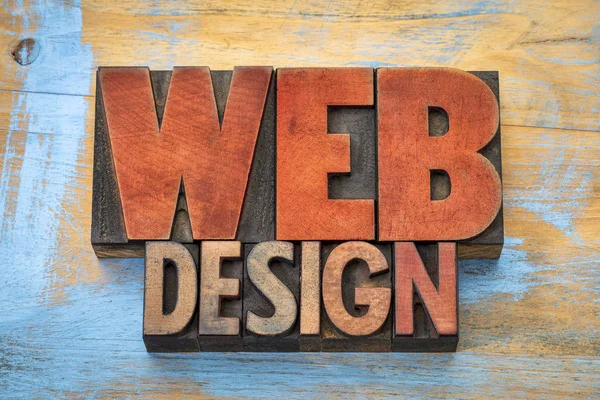 Web design parola astratta nel tipo di legno — Foto Stock