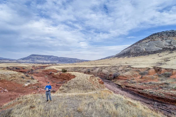 Drone pilot at Colorado foothills — Stock Photo, Image