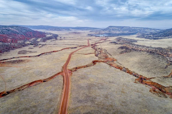 Northern Colorado foothills aerial view — Stock Photo, Image
