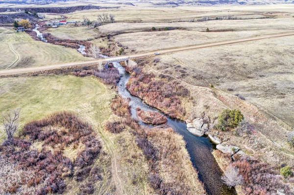 Řeka Colorado podhůří - letecký pohled — Stock fotografie