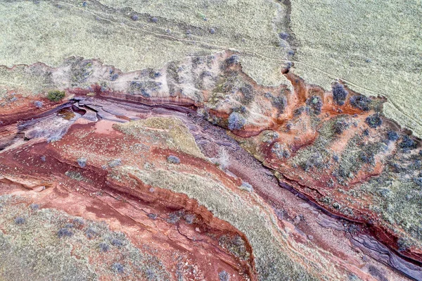 Εναέρια τοπίο αφηρημένη του Κολοράντο πρόποδες — Φωτογραφία Αρχείου