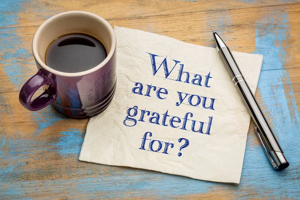 За что вы благодарны? ? — стоковое фото