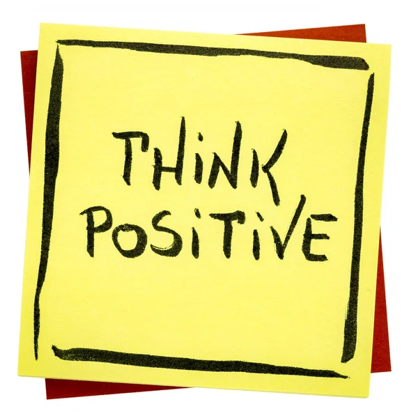 Think positive inspirational reminder — Stock Photo, Image