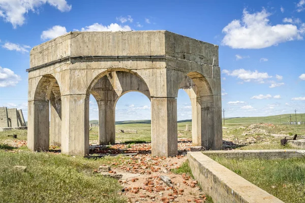 Руины калийного завода в Антиохии, Небраска — стоковое фото