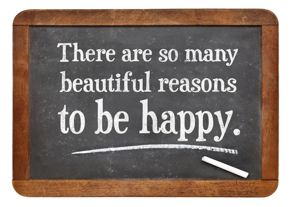 Hay muchas razones hermosas para ser feliz. —  Fotos de Stock