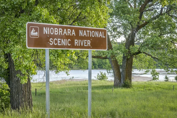 Niobrara National Scenic rivier teken — Stockfoto