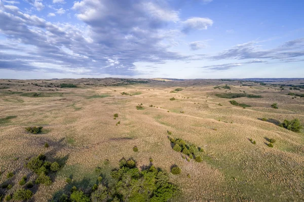 Luchtfoto van Nebraska Sandhills — Stockfoto