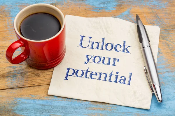 Unlock your potential reminder note — Stock Photo, Image