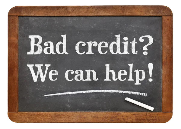 Bad credit? We can help! — Stock Photo, Image