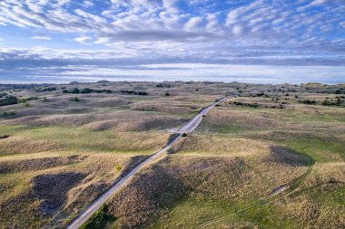 Nebraska Sandhills havadan görünümü 