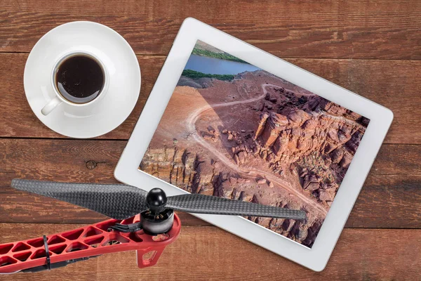 Kuřecí rohu stezka a řeka Colorado — Stock fotografie