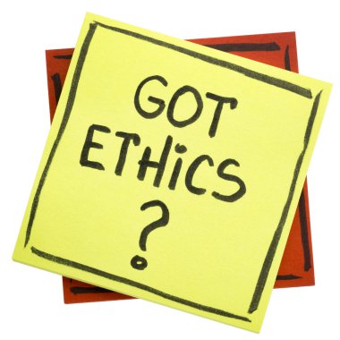 Etik var mı? Yapışkan Not üzerine bir soru.