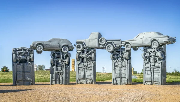 Carhenge, 스톤헨지의 현대적인 복제 — 스톡 사진