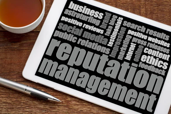 Reputation management word cloud — Stockfoto