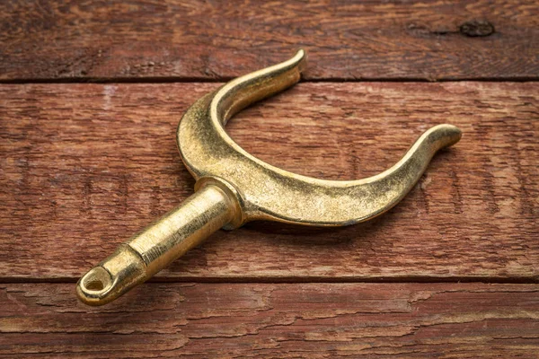 Brass rowlock (oarlock) — Stock Photo, Image