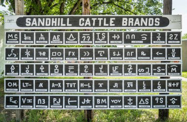 Sandhill Cattle Brands clipart