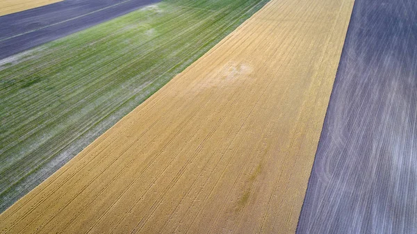 Vue aérienne abstraite du Nebraska rural — Photo